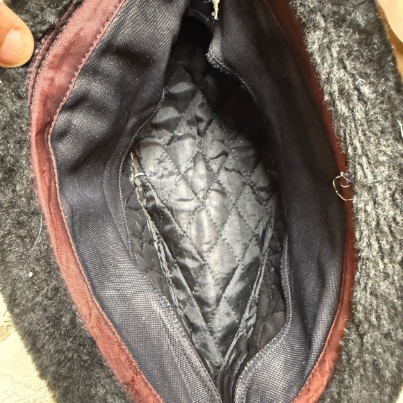 Vintage Black Faux Fur Hat Union Made Small Winter Warm Cosplay Costume - Picture 3 of 6